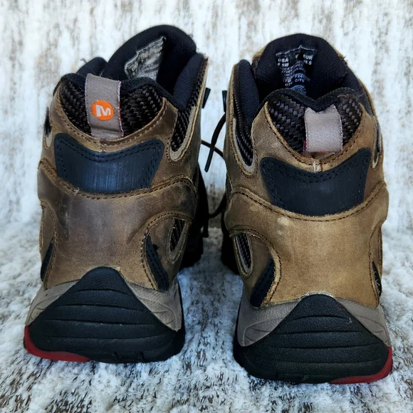 Merrell "Moab 2 Vent Mid Waterproof" Steel Toe Hiking Boot | Women's Size 9.5 - Picture 5 of 15
